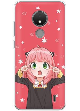 Чохол силіконовий з картинкою на nokia c21 (аніме, anime)