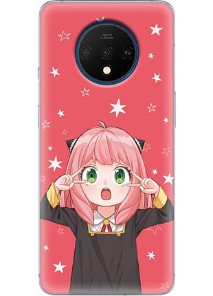 Чехол силиконовый с картинкой на oneplus 7t (аниме, anime)