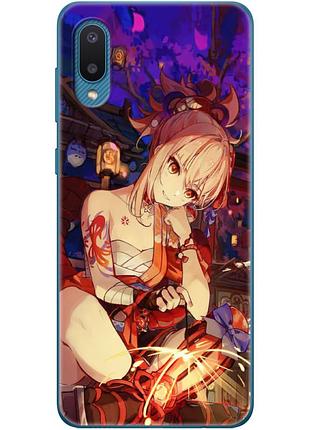 Чехол силиконовый с картинкой на samsung galaxy a02 (a022) (аниме, anime)