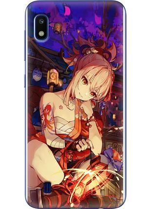 Чехол силиконовый с картинкой на samsung galaxy a10 (a105) (аниме, anime)