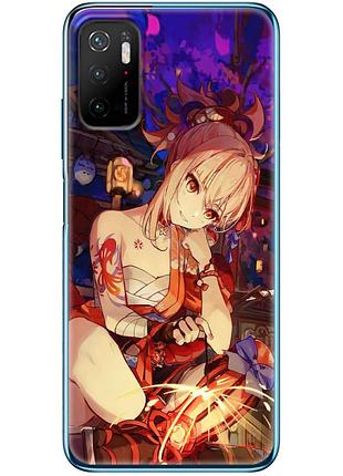 Чехол силиконовый с картинкой на xiaomi poco m3 pro (аниме, anime)