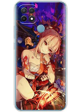Чехол силиконовый с картинкой на oppo a15s (аниме, anime)