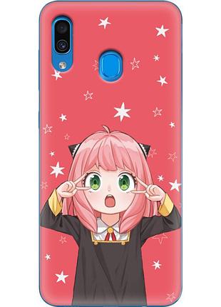 Чехол силиконовый с картинкой на samsung galaxy a30 (a305) (аниме, anime)