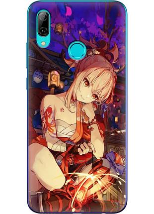 Чехол силиконовый с картинкой на huawei p smart 2019 (аниме, anime)