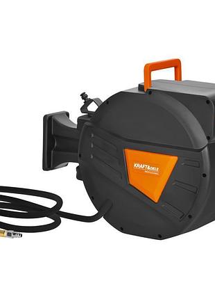 Автоматическая катушка с пневмошлангом kraft&dele kd2159 - 20 м + 2 м 1/4"