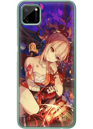 Чехол силиконовый с картинкой на realme c11 (аниме, anime)