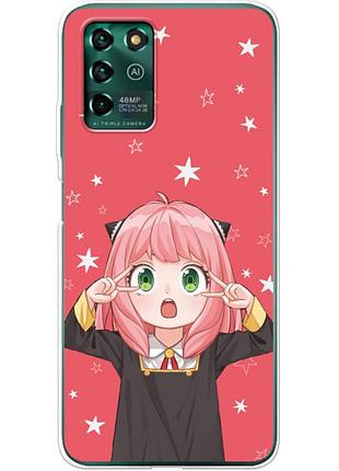 Чехол силиконовый с картинкой на zte blade v30 vita (аниме, anime)