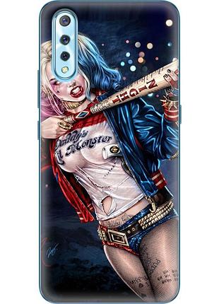 Чехол силиконовый с картинкой на vivo v17 neo (харли квинн, harley quinn)