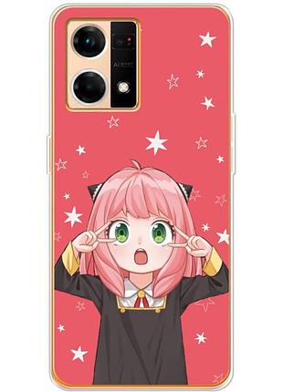Чохол силіконовий з картинкою на oppo reno 7 4g (аніме, anime)