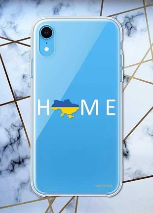 Прозрачный чехол на iphone xr :: дом украина (принт 73)