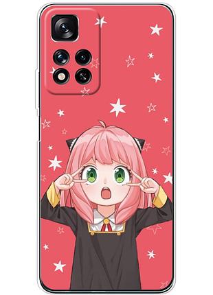 Чохол силіконовий з картинкою на xiaomi redmi note 11 pro plus 5g (аніме, anime)