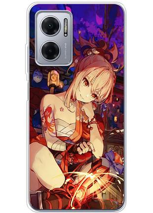 Чохол силіконовий з картинкою на xiaomi redmi note 11e (аніме, anime)