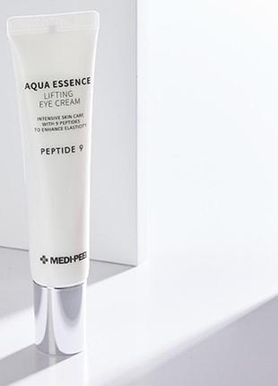 Ліфтинг-крем для повік із комплексом з 9 пептидів medi-peel aqua essence lifting eye cream