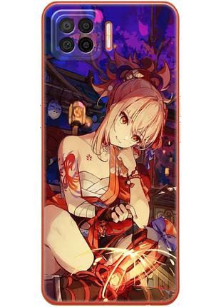Чехол силиконовый с картинкой на oppo a73 (аниме, anime)