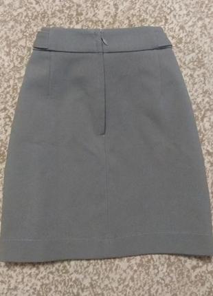 Юбка трапеция хаки h&m 12(42) 2