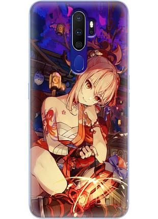 Чехол силиконовый с картинкой на oppo a9 2020 (аниме, anime)