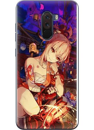 Чохол силіконовий з картинкою на xiaomi pocophone f1 (аніме, anime)