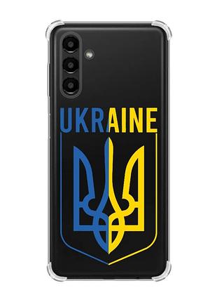 Чехол с утолщёнными углами для samsung galaxy a04s/a13 5g тризуб (принт 254)
