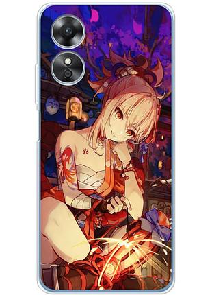 Чохол силіконовий з картинкою на oppo a17 (аніме, anime)