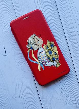 Чохол-книжка з малюнком для samsung galaxy a03 (a035); українка з колосками (принт 173)