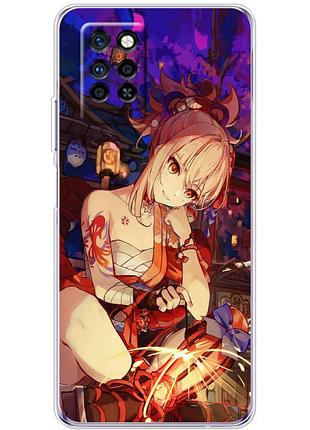 Чехол силиконовый с картинкой на infinix note 10 pro (аниме, anime)