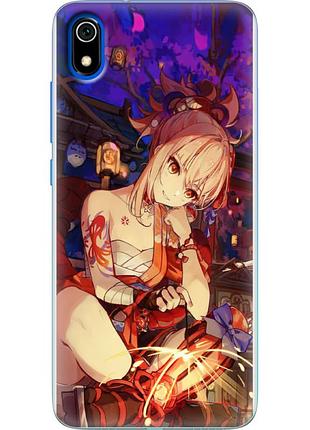 Чехол силиконовый с картинкой на xiaomi redmi 7a (аниме, anime)