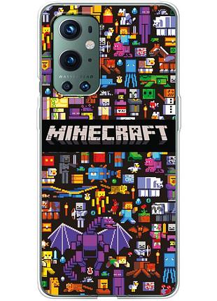 Чохол силіконовий з картинкою на oneplus 9 pro (майнкрафт, minecraft)