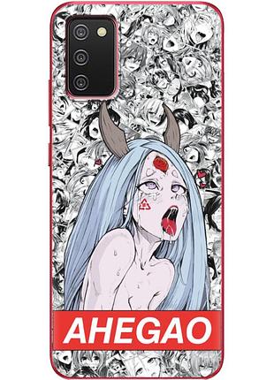 Чехол силиконовый с картинкой на samsung galaxy a02s (a025) (аниме, anime)
