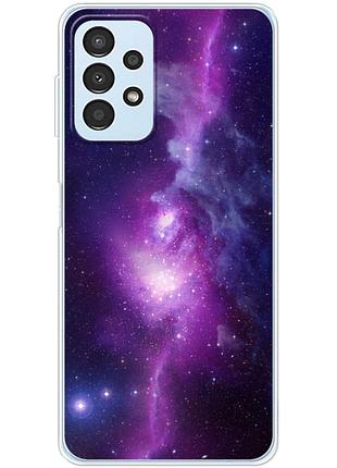 Чехол силиконовый с картинкой на samsung galaxy a32 5g (a326) (космос)