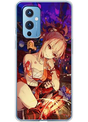 Чехол силиконовый с картинкой на oneplus 9 (аниме, anime)