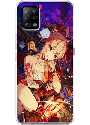 Чохол силіконовий з картинкою на tecno pova (аніме, anime)