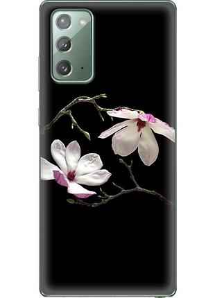 Чохол силіконовий з картинкою на samsung galaxy note 20 (n980) (квітка, манголія)