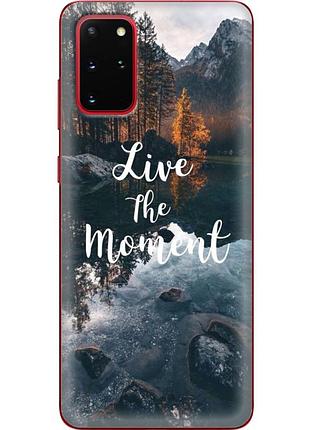 Чехол силиконовый с картинкой на samsung galaxy s20 plus (g985) (природа, озеро в горах)