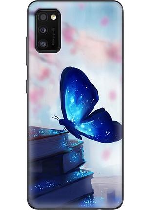 Чехол силиконовый с картинкой на samsung galaxy a41 (a415) (бабочка)