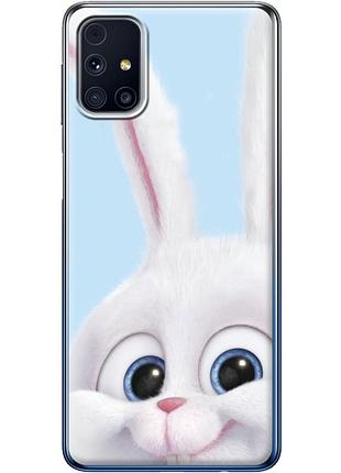 Чехол силиконовый с картинкой на samsung galaxy m31s (m317) (кролик снежок)
