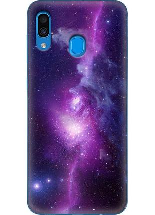 Чехол силиконовый с картинкой на samsung galaxy a20 (a205) (космос)