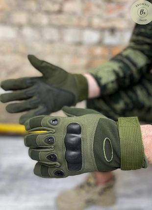Перчатки тактические военные с закрытыми пальцами хаки / штурмовые палые перчатки (арт. 11135) m