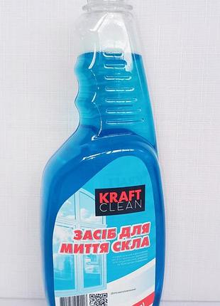 Засіб для миття скла kraft clean, 750 мл запаска