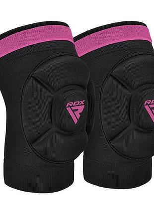 Наколінники спортивні rdx hosiery knee foam k5 black/pink-m (пара)