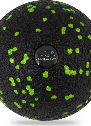Массажный мяч powerplay pp-4351 epp massage ball (d10) черно/зеленый