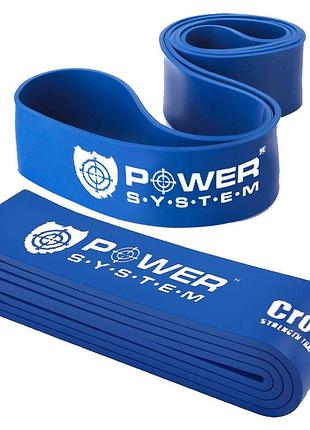 Еспандер-петля (гумка для фітнесу і кроссфіту) power system ps-4054 crossfit level 4 blue (опір 22-50 кг)