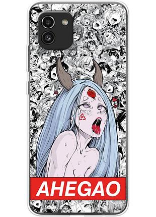 Чехол силиконовый с картинкой на samsung galaxy a03 (a035) (аниме, anime)