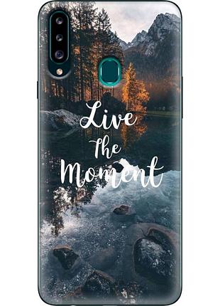 Чехол силиконовый с картинкой на samsung galaxy a20s (a207) (природа, озеро в горах)