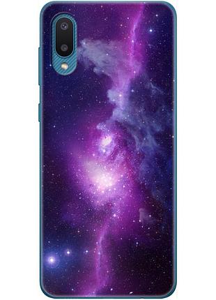 Чехол силиконовый с картинкой на samsung galaxy a02 (a022) (космос)