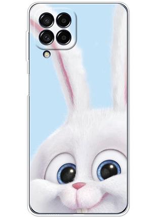 Чехол силиконовый с картинкой на samsung galaxy m53 5g (m536) (кролик снежок)