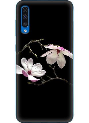 Чохол силіконовий з картинкою на samsung galaxy a50 (a505) (квітка, манголія)