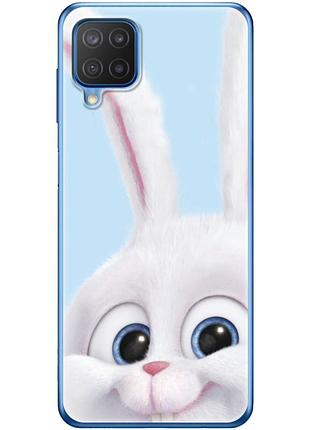 Чехол силиконовый с картинкой на samsung galaxy m12 (m127) (кролик снежок)