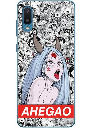 Чехол силиконовый с картинкой на samsung galaxy a02 (a022) (аниме, anime)