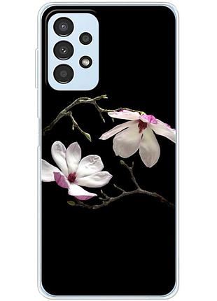 Чехол силиконовый с картинкой на samsung galaxy a32 5g (a326) (цветок, монголия)
