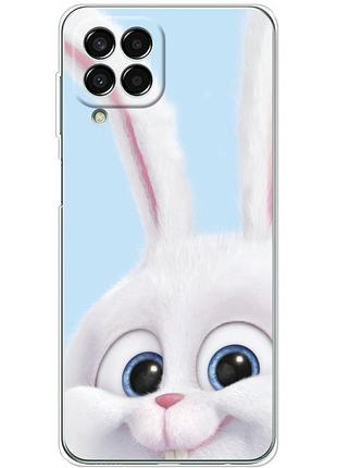 Чехол силиконовый с картинкой на samsung galaxy m33 5g (m336) (кролик снежок)